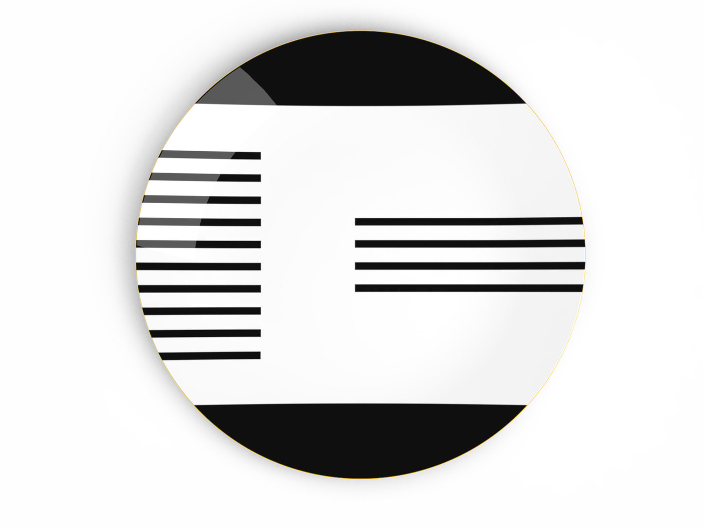 Teatro Black Buffet Plate