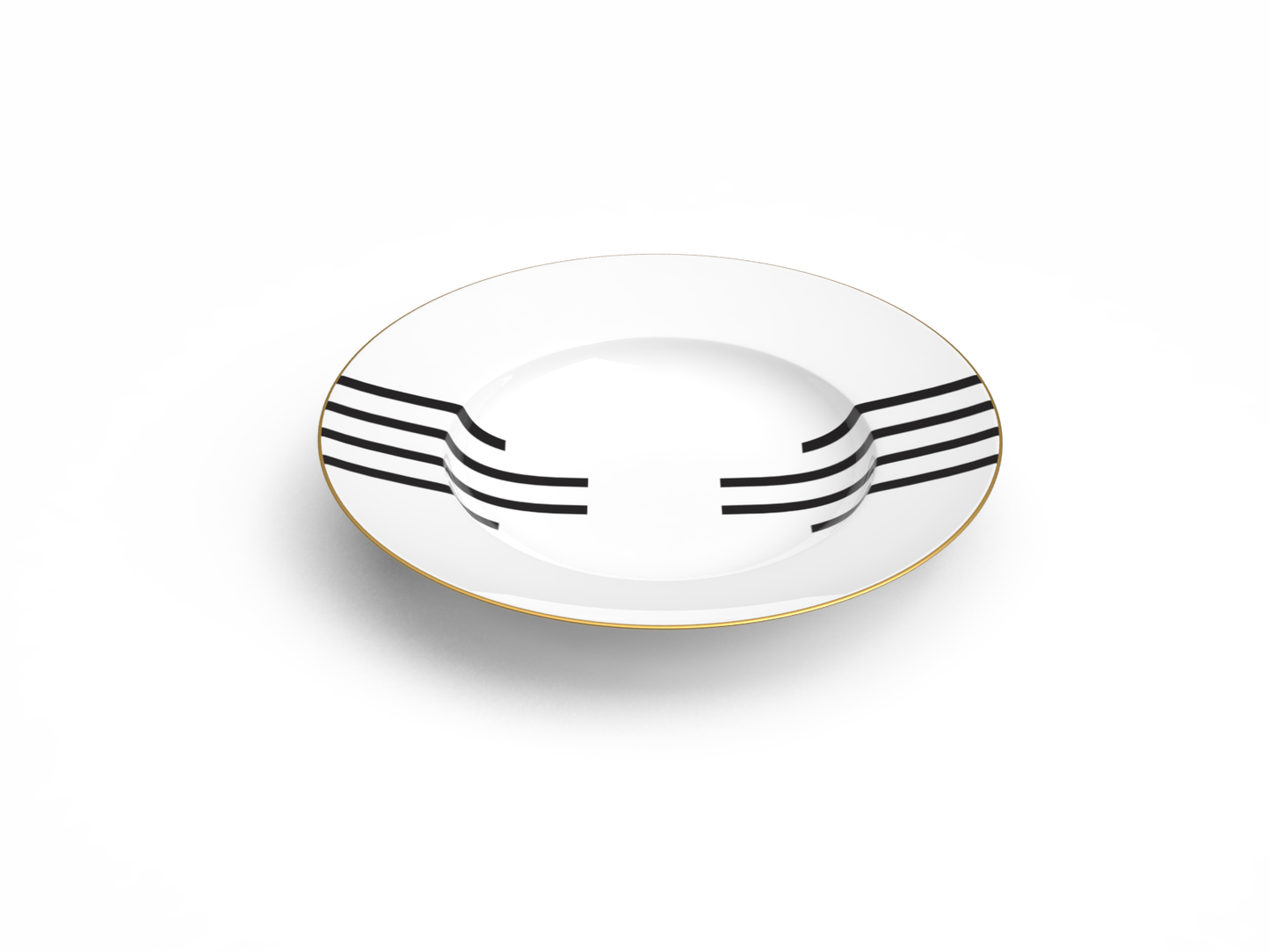 Teatro Black Risotto Plate