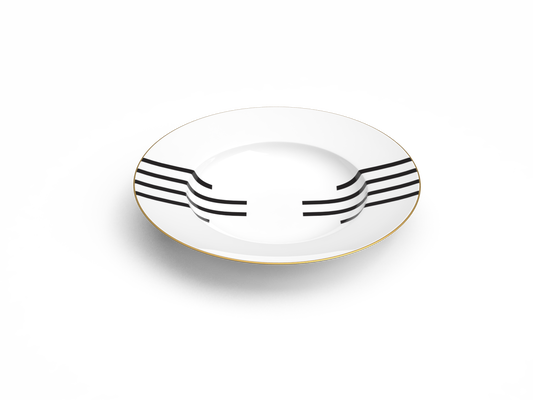 Teatro Black Risotto Plate