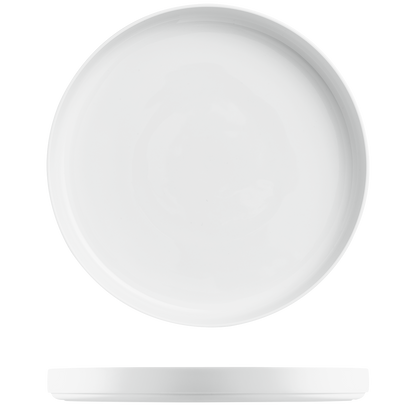 Datum Satin White Flat Bowls