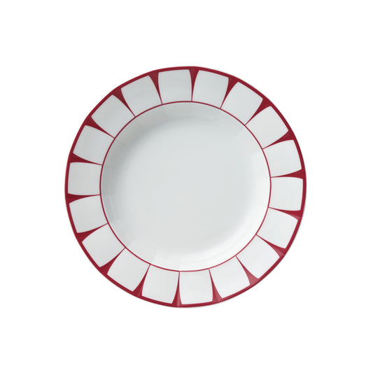 Grecque, Rouge Bordeaux - Rim Soup/Pasta Bowl