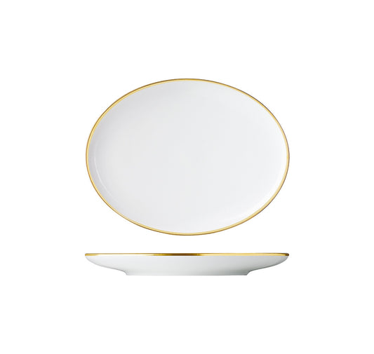 Treasure Gold Oval Platter, Coupe