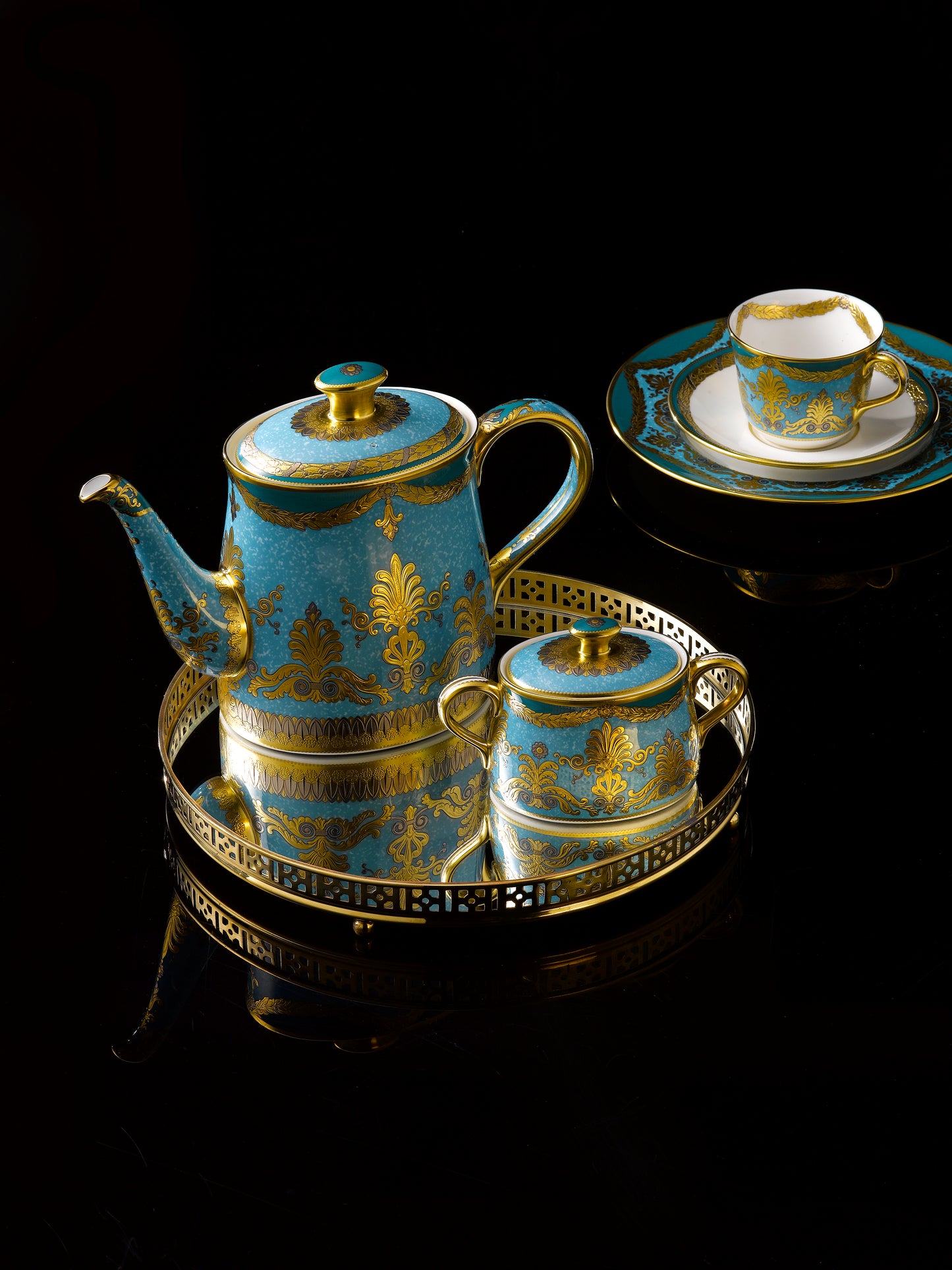 Turquoise Palace Coffee Cup & Saucer