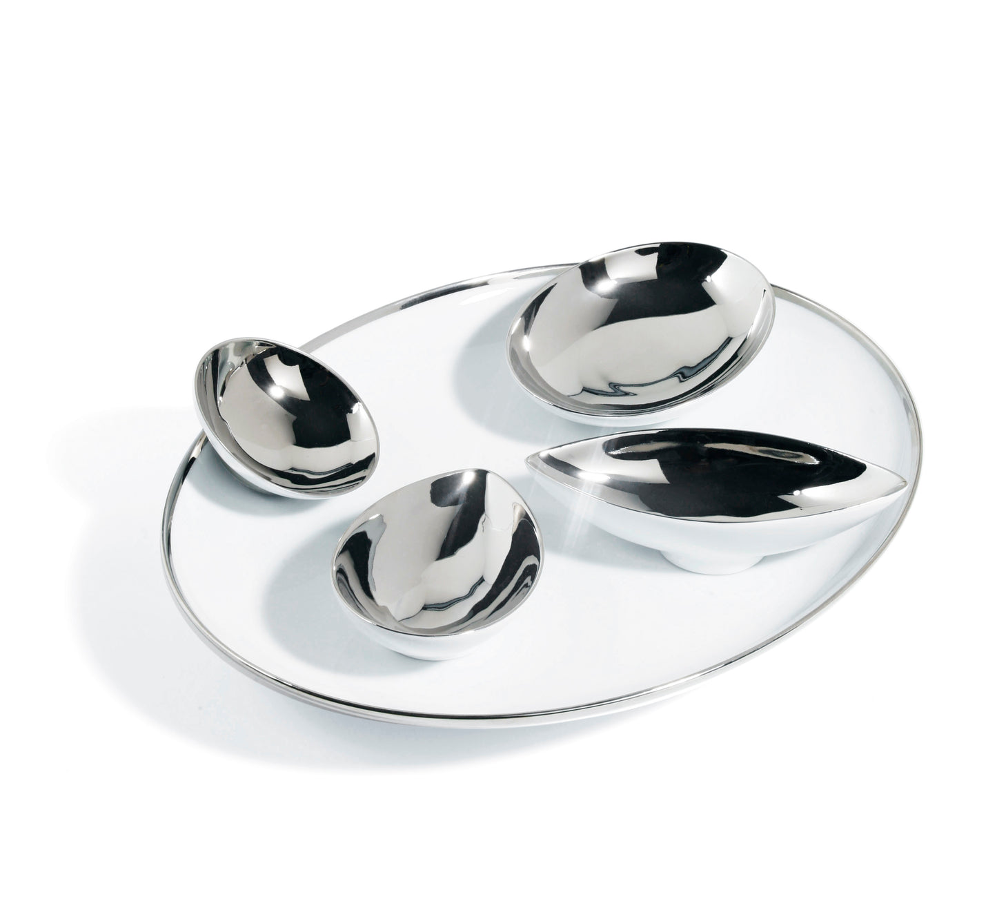 Treasure Platinum Oval Platter, Coupe