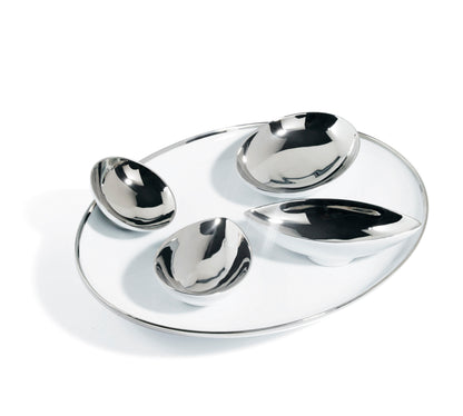 Treasure Platinum Oval Platter, Coupe