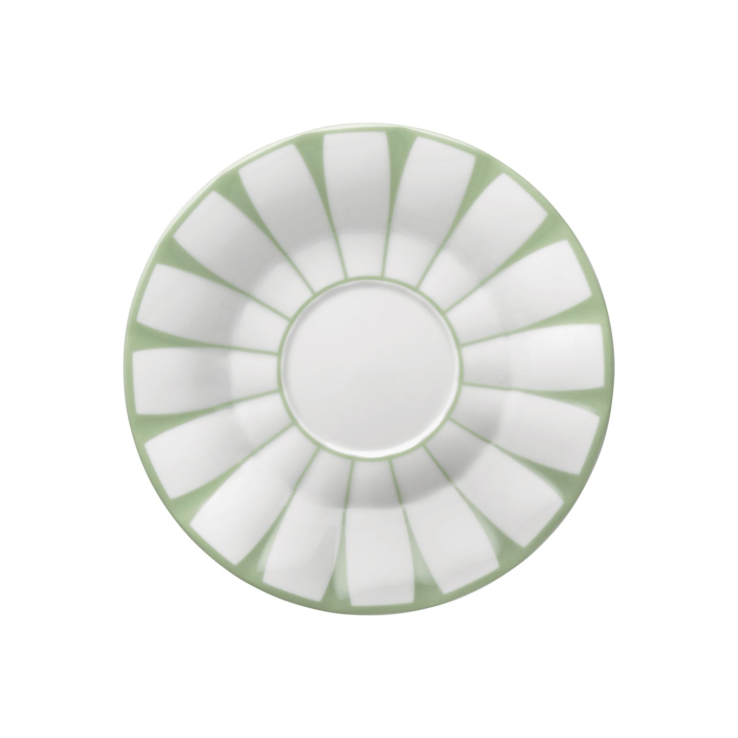 Grecque, Mint Green - Coffee/Tea Cup & Saucer