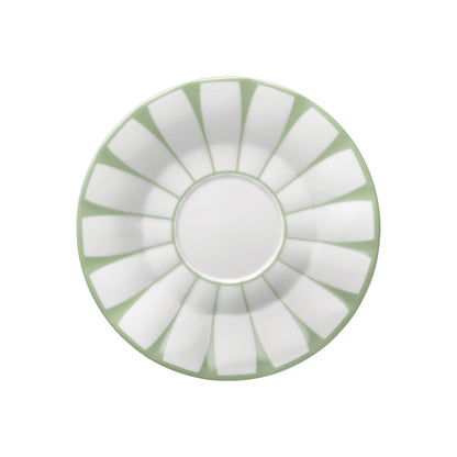 Grecque, Mint Green - Coffee/Tea Cup & Saucer