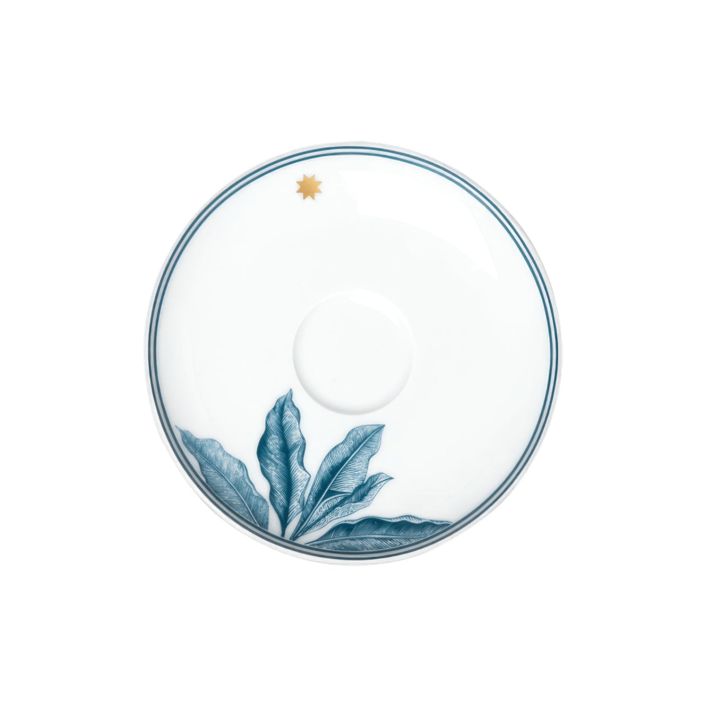 Paraíso Blue Large Saucer, Cylindrical
