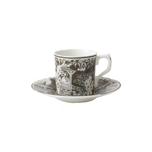 Mikado Taupe Espresso Cup & Saucer