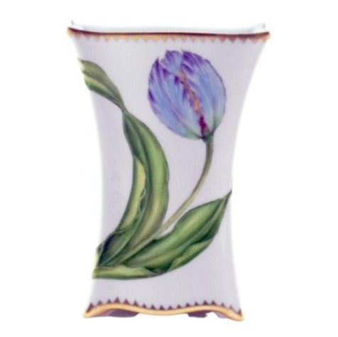 Hand Painted Vase - Blue Tulip
