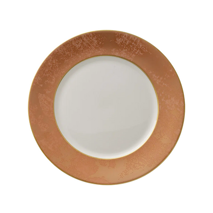 Crushed Velvet Copper Dinner Plate