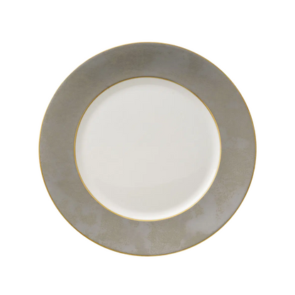 Crushed Velvet Grey Dinner Plate