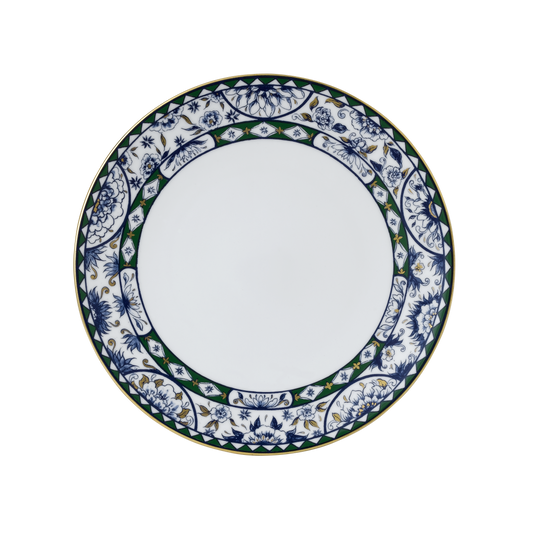 Victoria's Garden Blue & Green Dinner Plate