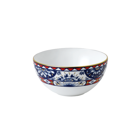 Victoria's Garden Blue & Red Bowl
