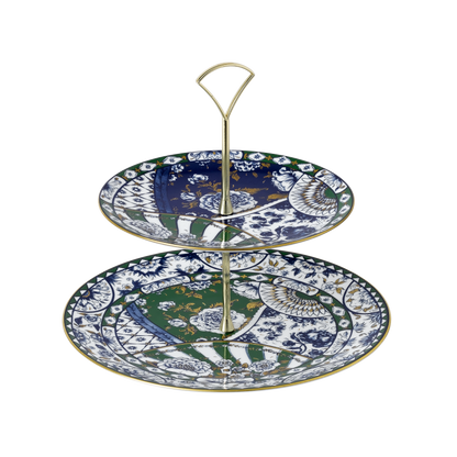 Victoria's Garden Blue & Green Dinnerware