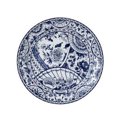 Victoria's Garden Blue Dinner Plate