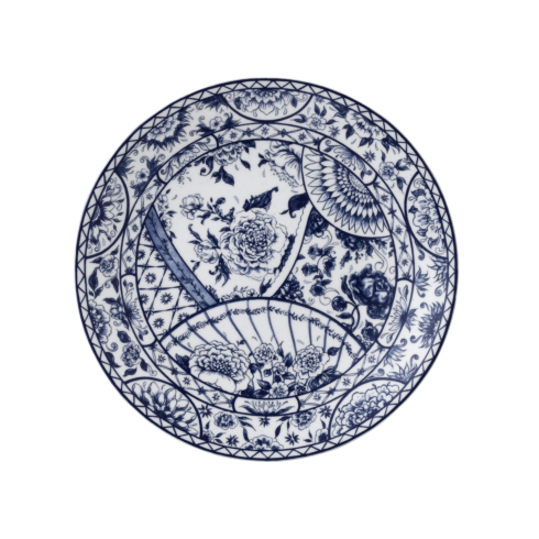 Victoria's Garden Blue Bread & Butter Plate