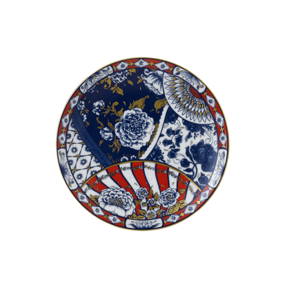 Victoria's Garden Blue & Red Dinnerware
