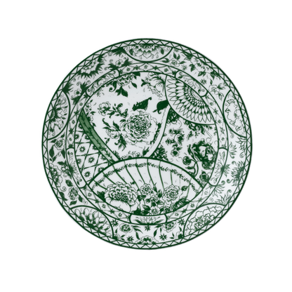 Victoria's Garden Green Dinnerware