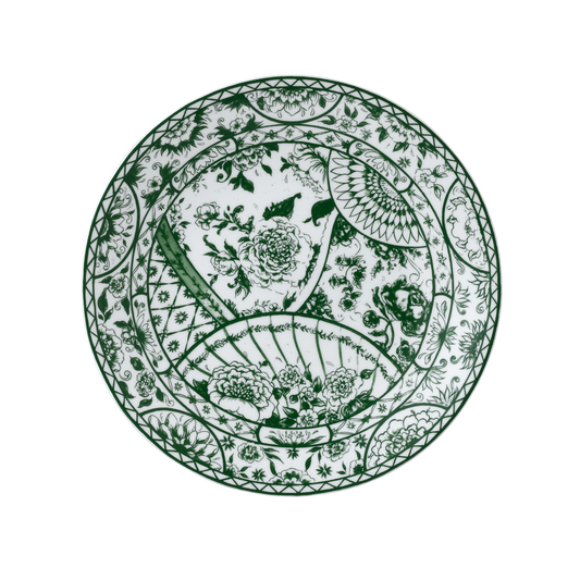 Victoria's Garden Green Dinner Plate