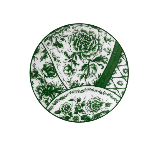 Victoria's Garden Green Bread & Butter Plate