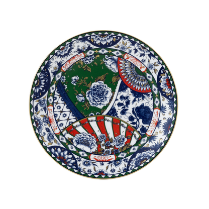 Victoria's Garden Blue, Green & Red Dinnerware