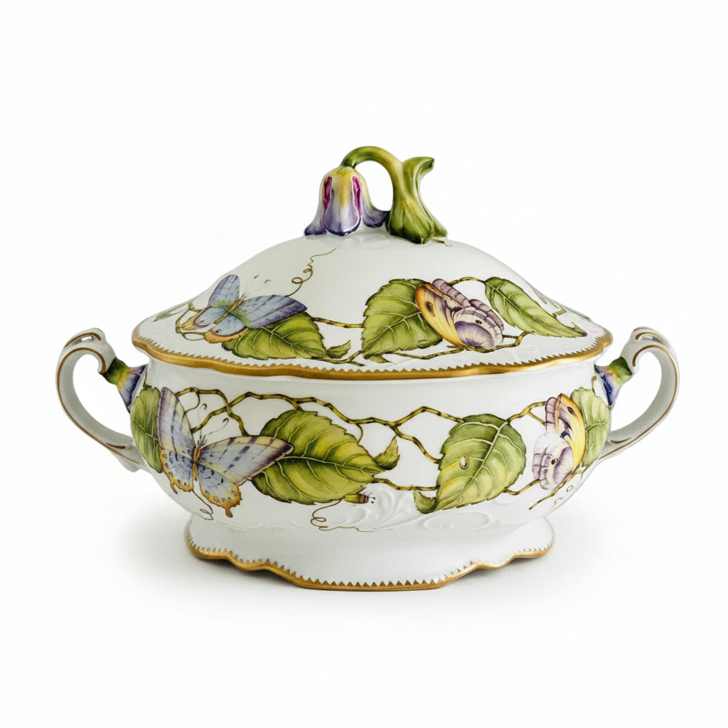 Tomorrow's Antiques Hand Painted Soup Tureen