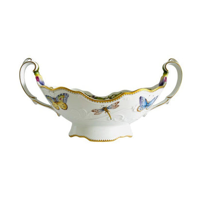 Tomorrow's Antiques Hand Painted Bowl with Handles