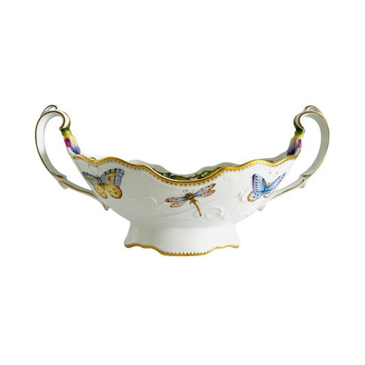 Tomorrow's Antiques Hand Painted Bowl with Handles