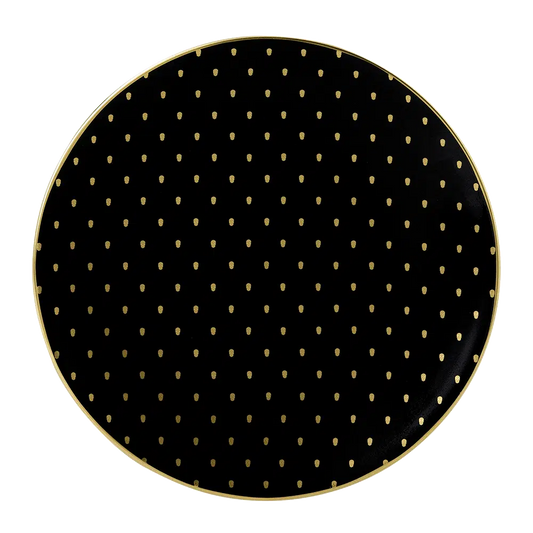 W1 Black Bread & Butter Plate