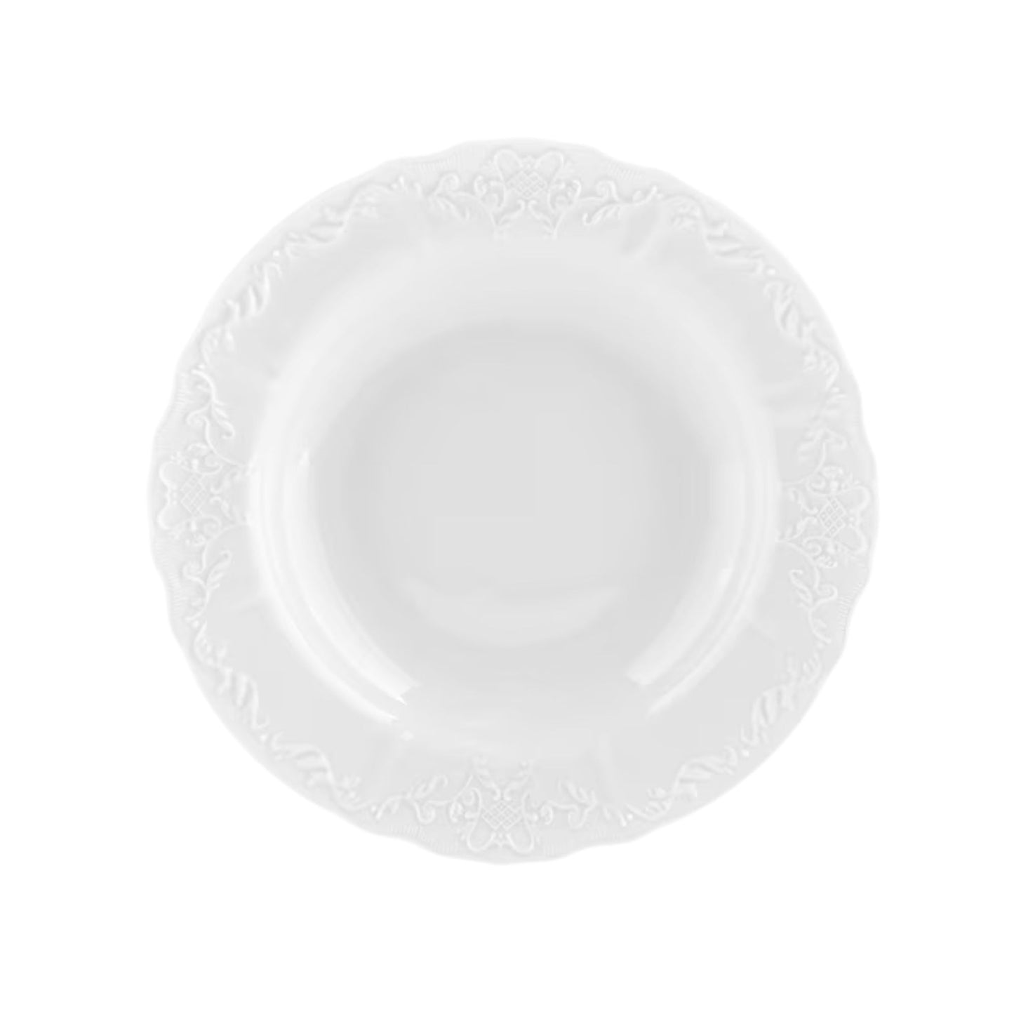 Simply Anna White Rim Soup