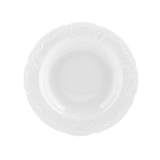 Simply Anna White Rim Soup