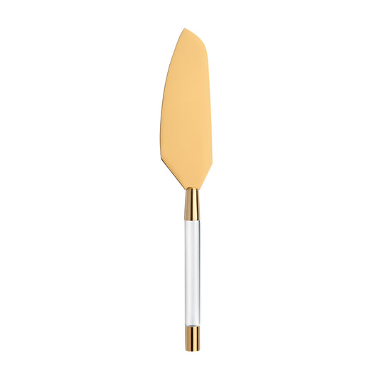 Zoe - Cutting Cake Server, PVD Gold