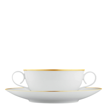 Oro Cream Soup Bowl and Saucer