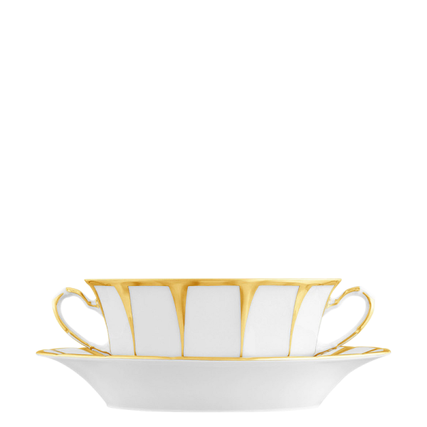 Athena Cream Soup Bowl & Saucer