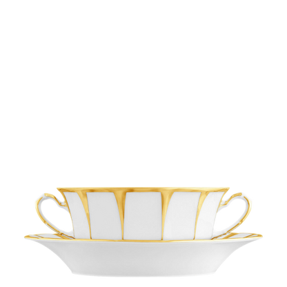 Athena Cream Soup Bowl & Saucer