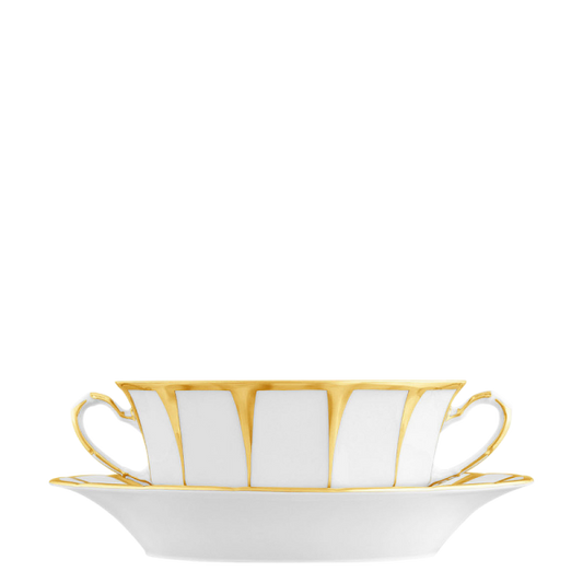 Athena Cream Soup Bowl & Saucer