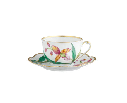 Histories D'Orchidees Tea Cup & Saucer